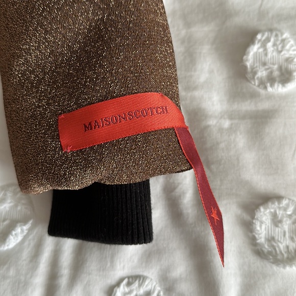 Scotch & soda lurex stargazer sparkle hooded puffer jacket fully lined size XS - Picture 5 of 9